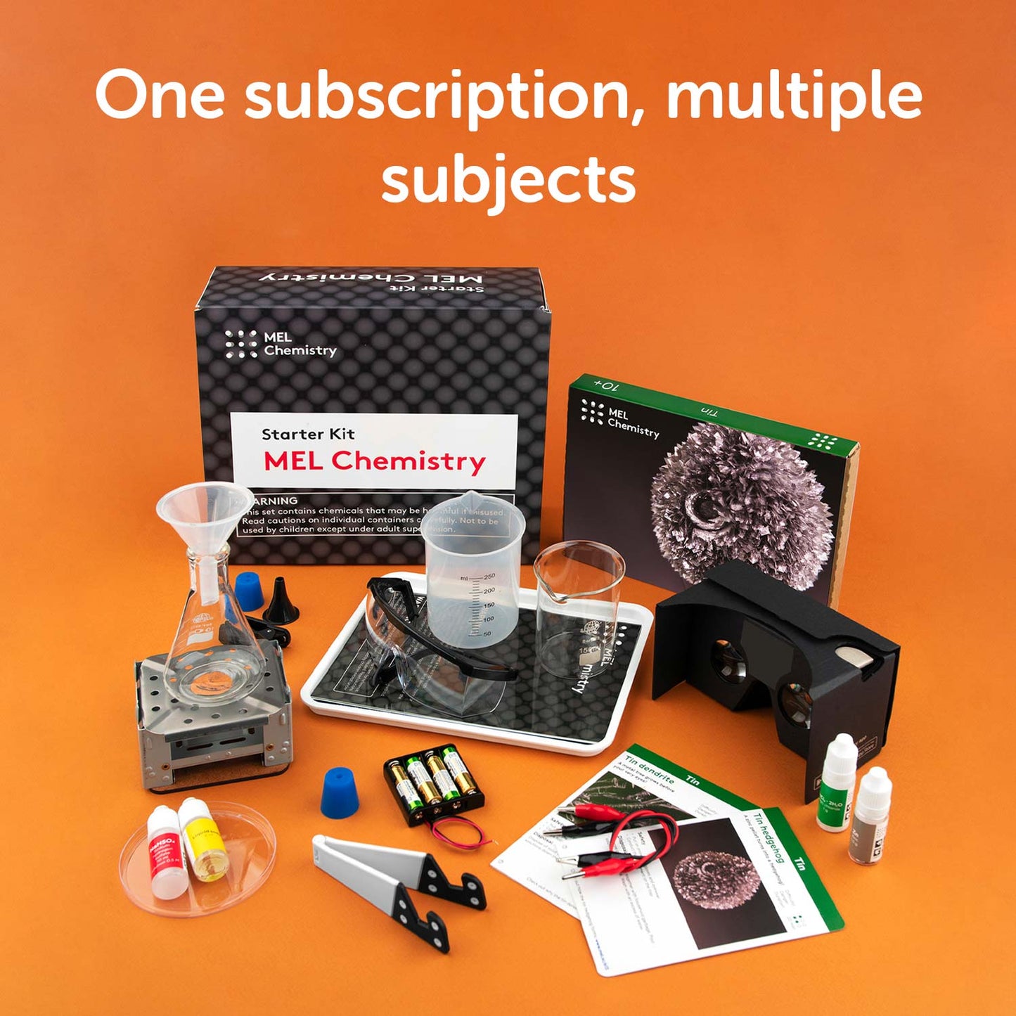 12-kit subscription. Chemistry. Ages 10–16+